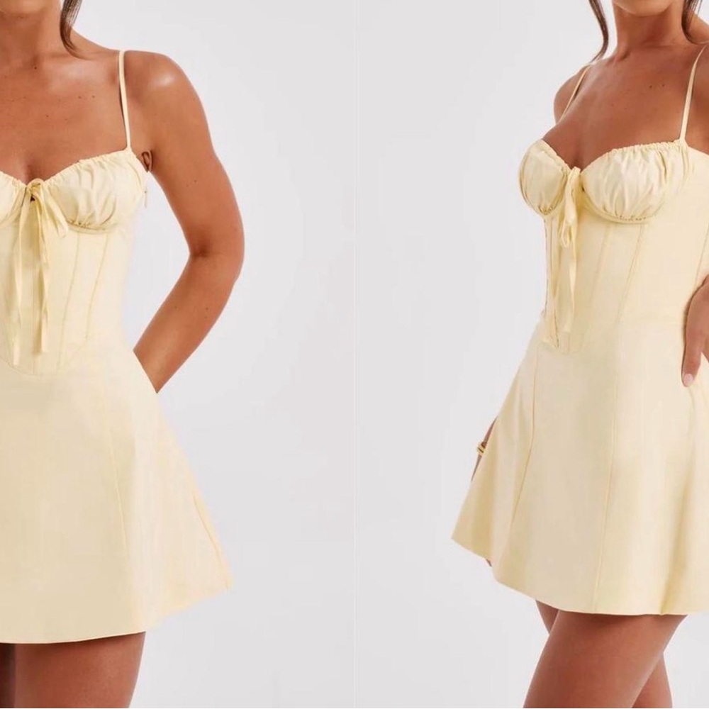 Baby boo corset Dress in Pale Yellow - Picture 5 of 7